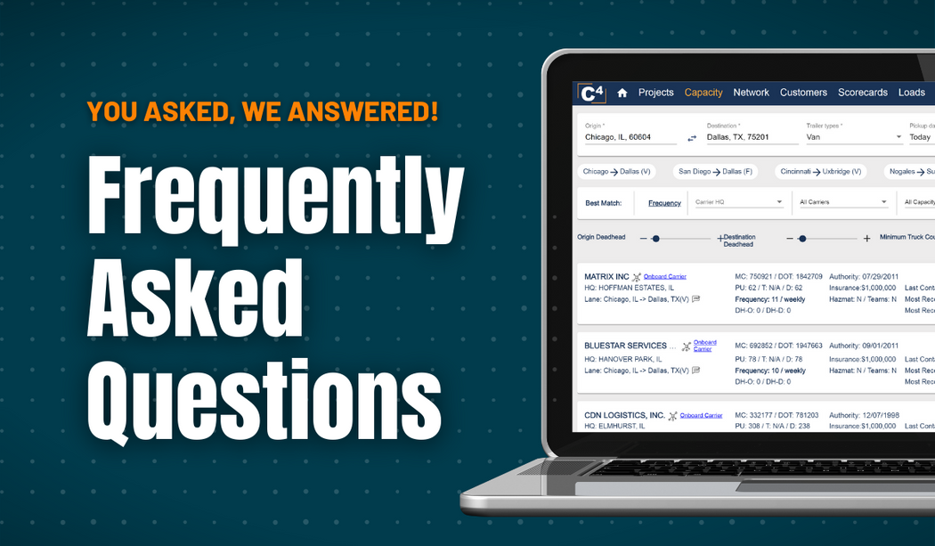 Cargo Chief Frequently Asked Questions