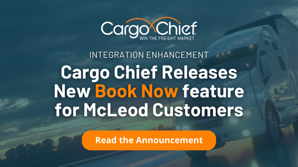 Cargo Chief Book Now Feature for McLeod Software Users